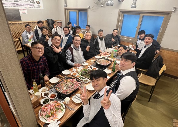 신년 교역자 및 당회원 식사